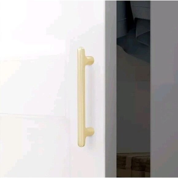 POVEFONK 10 Pack 5 inch128mm Brushed Brass Kitchen Cabinet Handles Cabinet Pulls - Picture 3 of 11